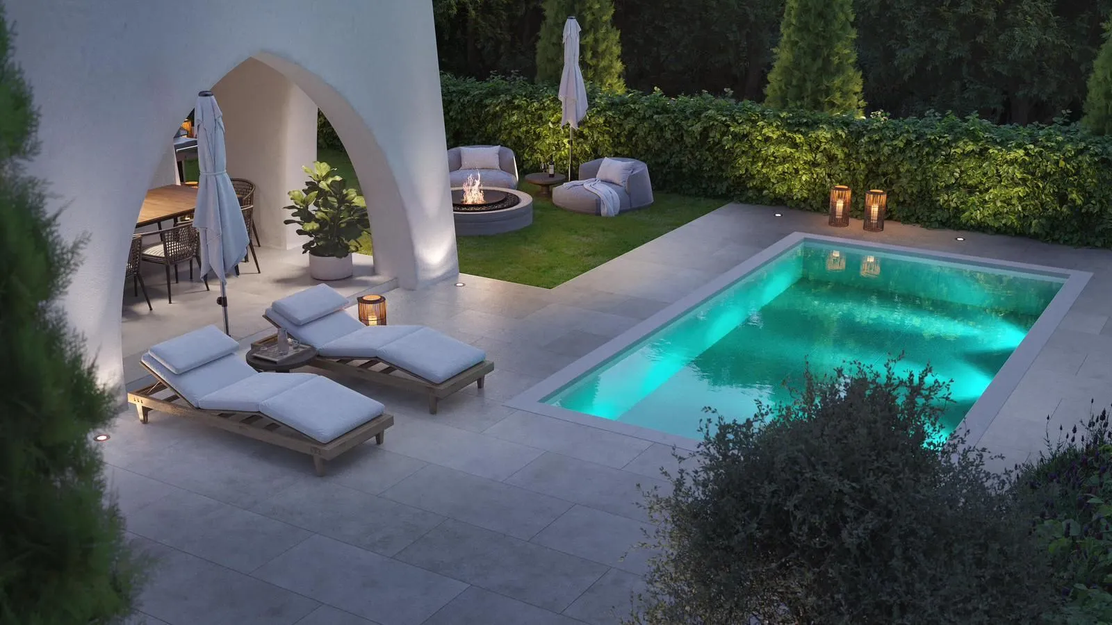 Marbella villa luxury living room